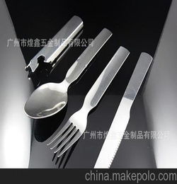 厂家直销 餐具套装 不锈钢四件套装 开瓶器叉子勺子餐刀组合餐具 刀叉